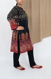 Limelight Black & Red Embroidered Lawn Shirt
