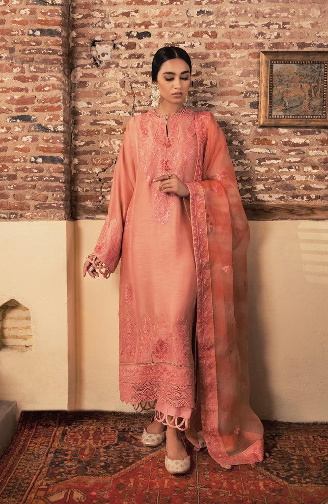 Zaha Pink Silk Suit