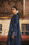 Zaha Blue Silk Suit