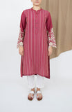 Limelight Pink Embroidered Khaadi Shirt